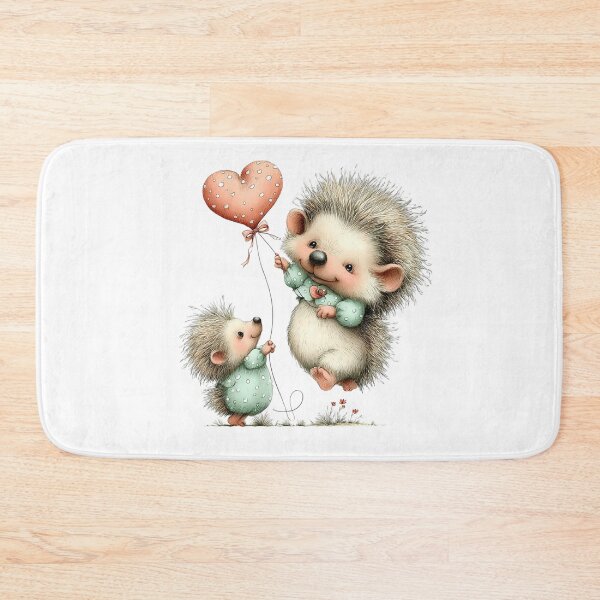 Item preview, Cute Hedgehog Mother and Child Heart Mother's Day designed and sold by lojadpop.