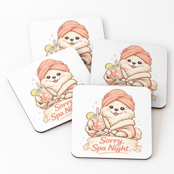Item preview, Sorry. Spa Night. — Bichon Frise Spa Sticker designed and sold by Gentlestate.