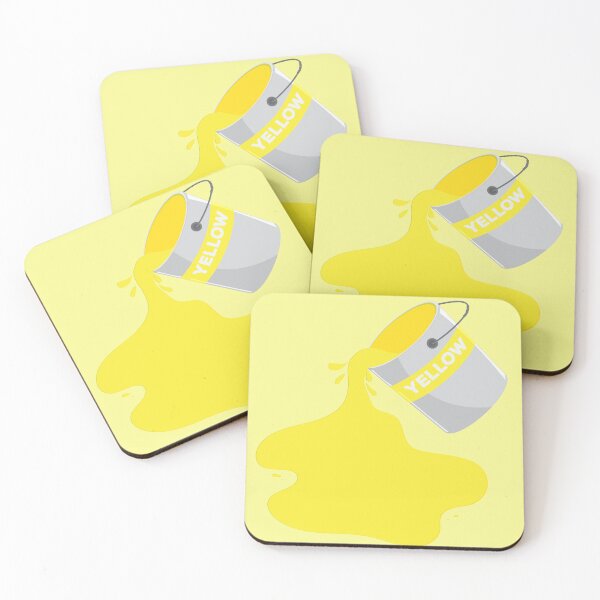 Item preview, Modern Yellow Paint Bucket Spill - Vibrant Artist Aesthetic designed and sold by SolutionsArt.