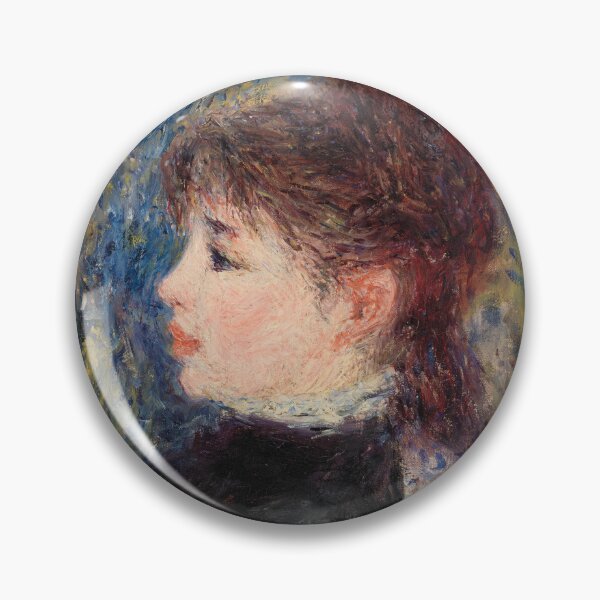 Item preview, Young Woman With Rose by Pierre-Auguste Renoir: Romantic Impressionist Portrait Poster designed and sold by artofuniverse.