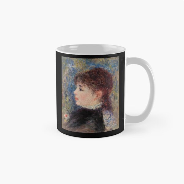 Item preview, Young Woman With Rose by Pierre-Auguste Renoir: Romantic Impressionist Portrait Poster designed and sold by artofuniverse.