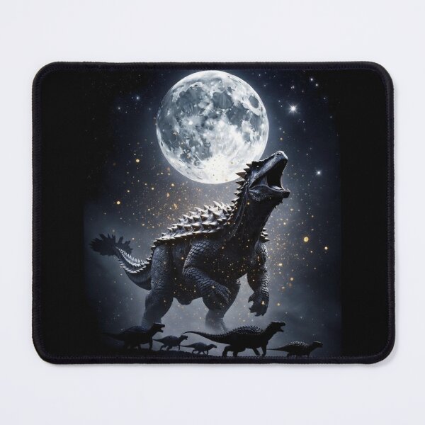 Item preview, Ankylosaurus Full Moon Roar Armored Dinosaur Starry Night Glowing Particles designed and sold by Syrupulse.