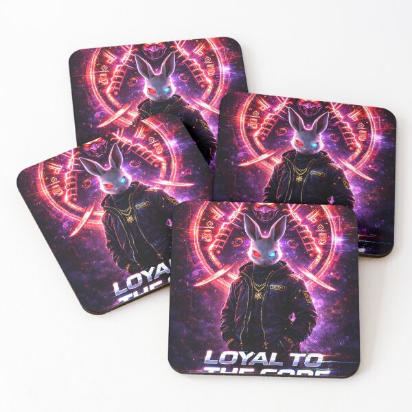 Item preview, GCR1 Loyal to the Code – Cyber Samurai Bunny Neon Streetwear Design designed and sold by GCR1.