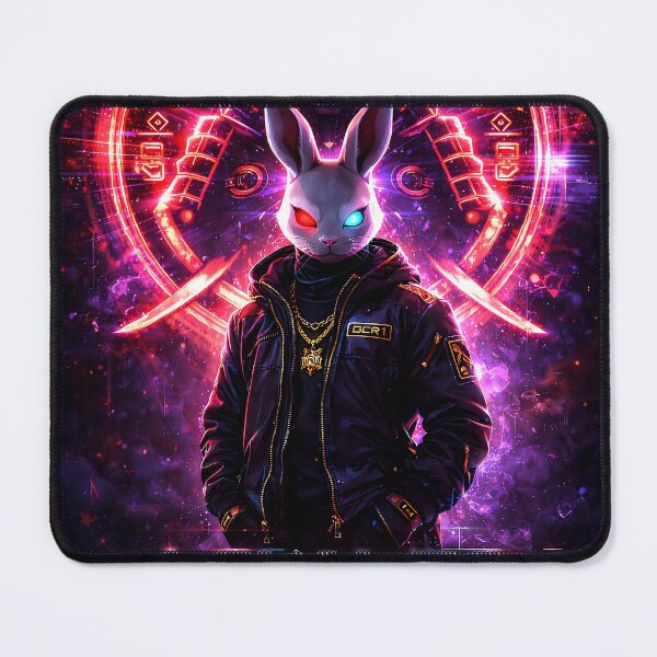 Item preview, GCR1 Loyal to the Code – Cyber Samurai Bunny Neon Streetwear Design designed and sold by GCR1.