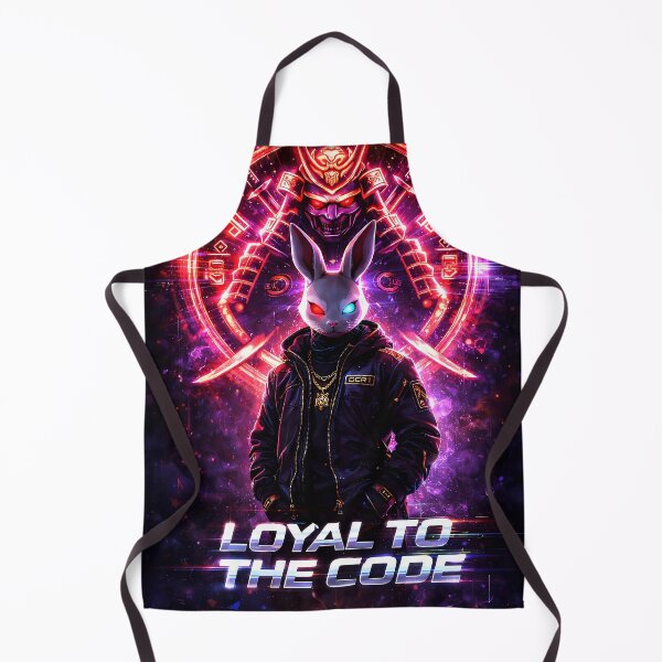 Item preview, GCR1 Loyal to the Code – Cyber Samurai Bunny Neon Streetwear Design designed and sold by GCR1.