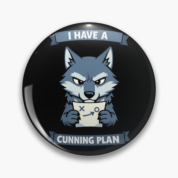 Item preview, I Have A Cunning Plan Wolf Funny Animal Strategy Design designed and sold by TeeTimeTreasure.