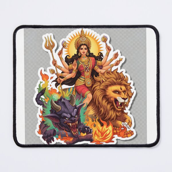 Item preview, Goddess Mahagauri Sticker designed and sold by Teewave-Ashish.