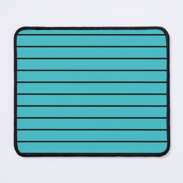 Item preview, Turquoise And Black horizontal Pinstripes Pattern designed and sold by pattern-archive.
