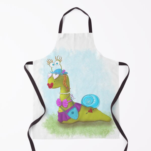 Item preview, Snailberta funny looking fashionable Snail with heart tattoo designed and sold by LilSugarMouse.
