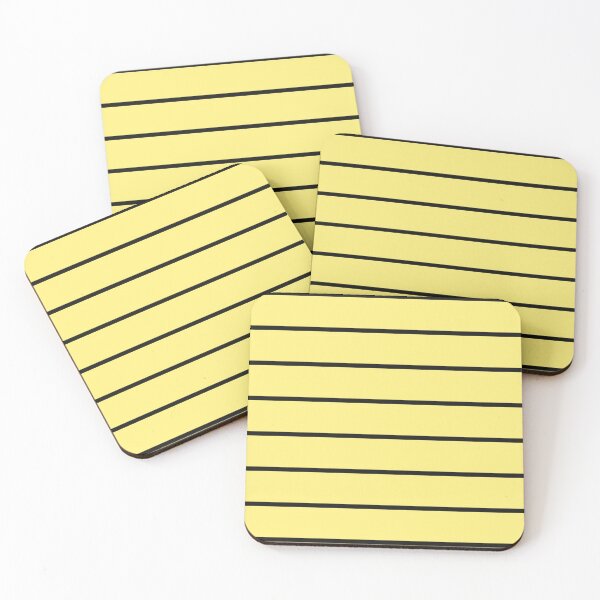 Item preview, Yellow And Black horizontal Pinstripes Pattern designed and sold by pattern-archive.