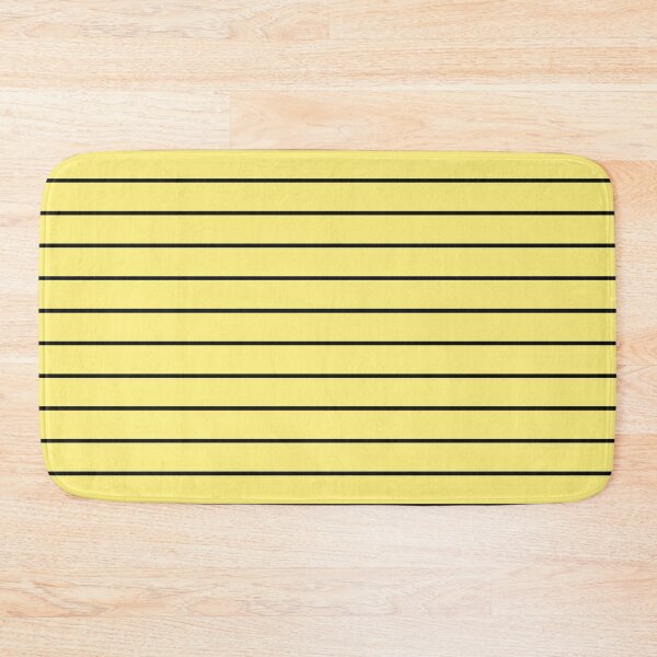 Item preview, Yellow And Black horizontal Pinstripes Pattern designed and sold by pattern-archive.