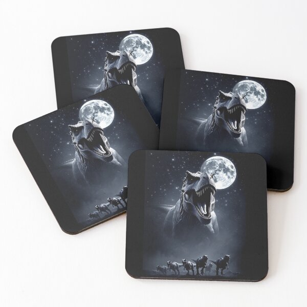 Item preview, Roaring Tyrannosaurus Rex Under Full Moon Starry Night Dinosaur Pack designed and sold by Syrupulse.