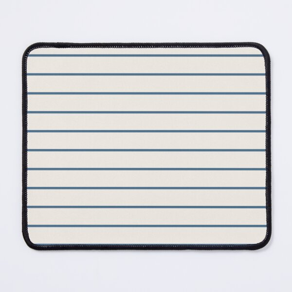 Item preview, Cream And Blue horizontal Pinstripes Pattern designed and sold by pattern-archive.