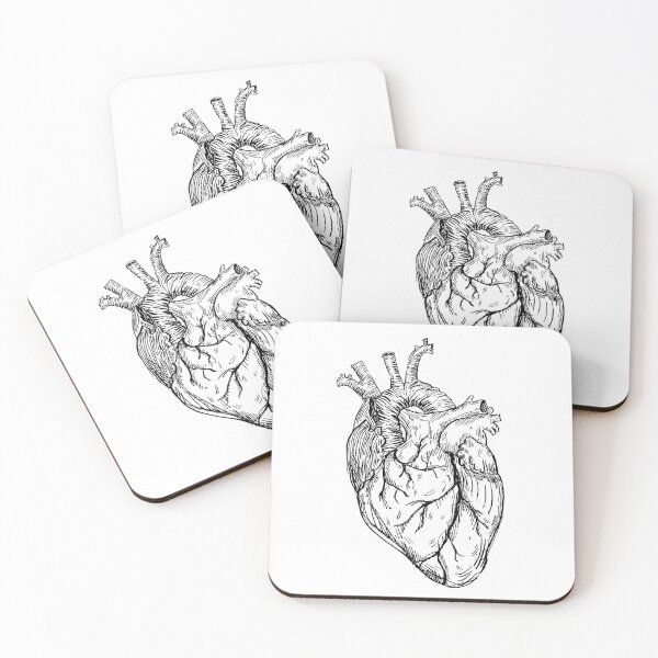 Item preview, Anatomical heart design designed and sold by mymapuddle.