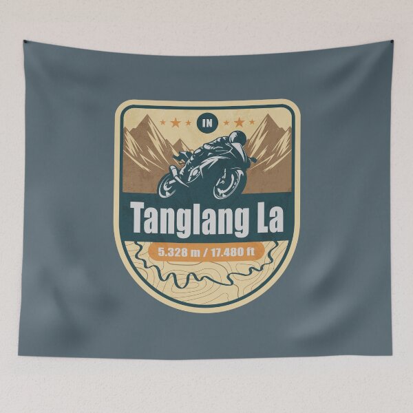 Item preview, Taglang La Himalaya India Biker Badge designed and sold by CynthiaGraphics.