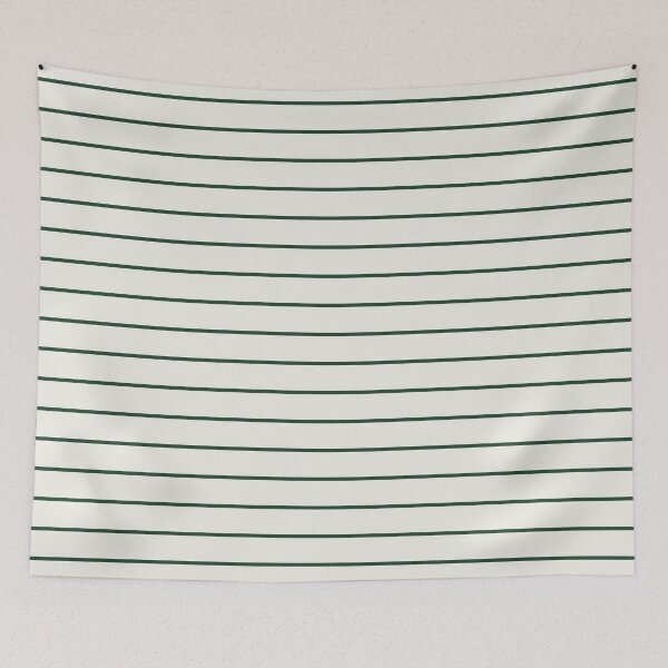 Item preview, Cream And Green horizontal Pinstripes Pattern designed and sold by pattern-archive.