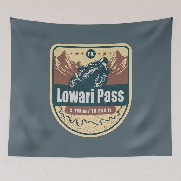 Item preview, Lowari Pass Hindu Kush Pakistan Biker Badge designed and sold by CynthiaGraphics.