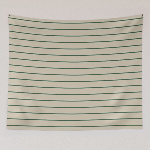 Item preview, Sand And Green horizontal Pinstripes Pattern designed and sold by pattern-archive.