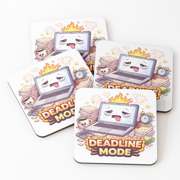 Item preview, Deadline Mode Funny Burnout Meme | Overworked Student & Office Humor Design designed and sold by Dasts Cart.