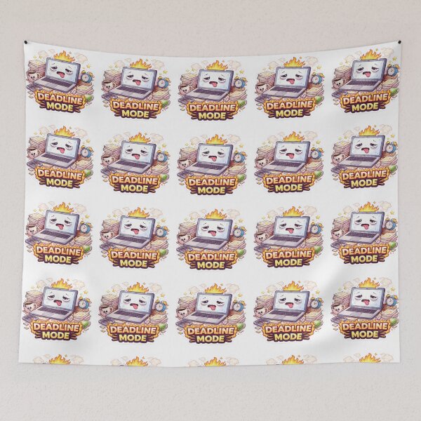 Item preview, Deadline Mode Funny Burnout Meme | Overworked Student & Office Humor Design designed and sold by Dasts Cart.