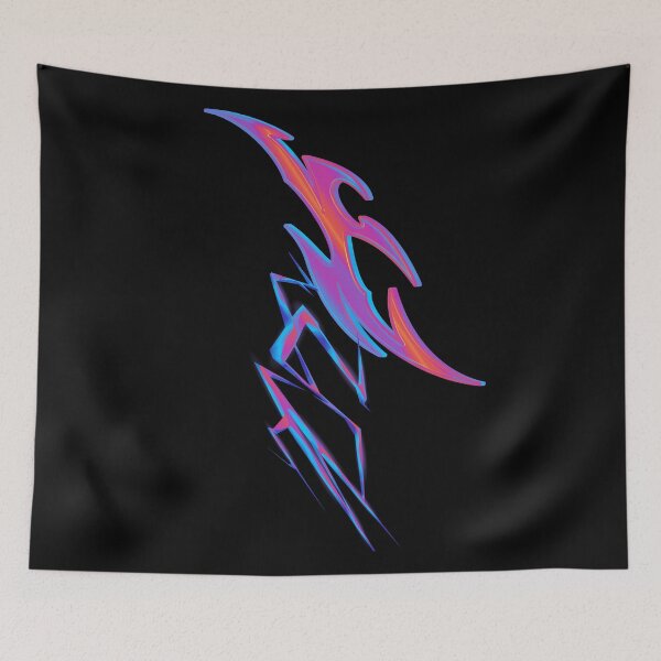 Item preview, neo Tribal violet goth streetwear style design alternative designed and sold by NK Design Lab.