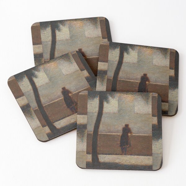 Item preview, A Man Leaning on a Parapet by Georges Seurat: Neo Impressionist Wall Art designed and sold by artofuniverse.