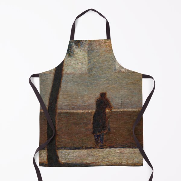 Item preview, A Man Leaning on a Parapet by Georges Seurat: Neo Impressionist Wall Art designed and sold by artofuniverse.
