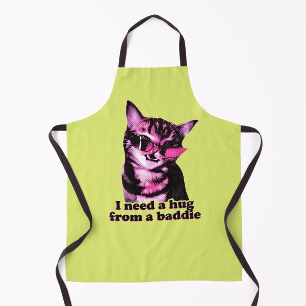 Item preview, Y2k Pink Funny Meme Cat Hug From Baddie designed and sold by Imaginationbeyond.