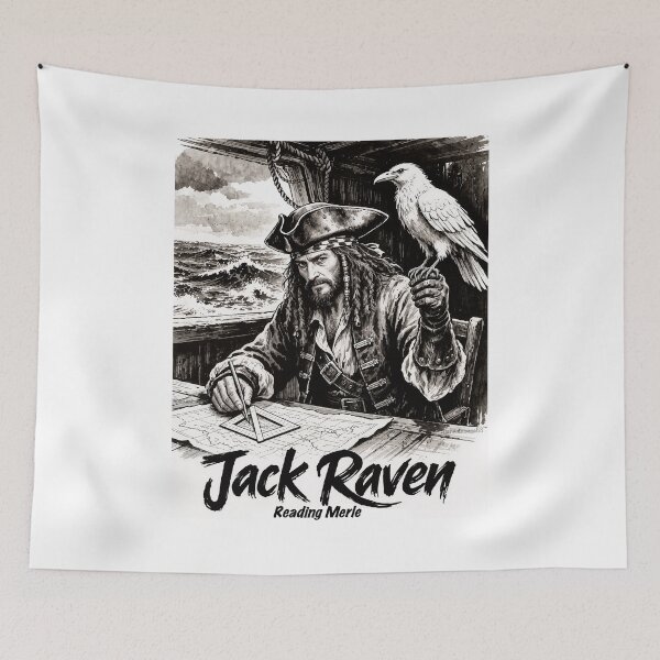 Item preview, Jack Reading Merle Print designed and sold by Lichentroupe63.