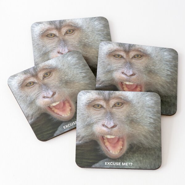 Item preview, Excuse Me Monkey Meme Funny Shocked Angry Sticker Reaction Meme Animal Humor Gift designed and sold by WildFrameNature.