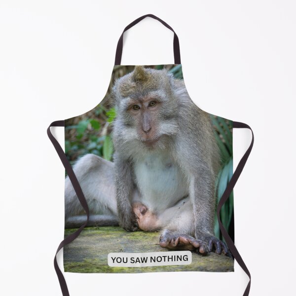 Item preview, You Saw Nothing Monkey Meme Funny Guilty Animal Sticker Caught Humor Sarcastic Gift designed and sold by WildFrameNature.