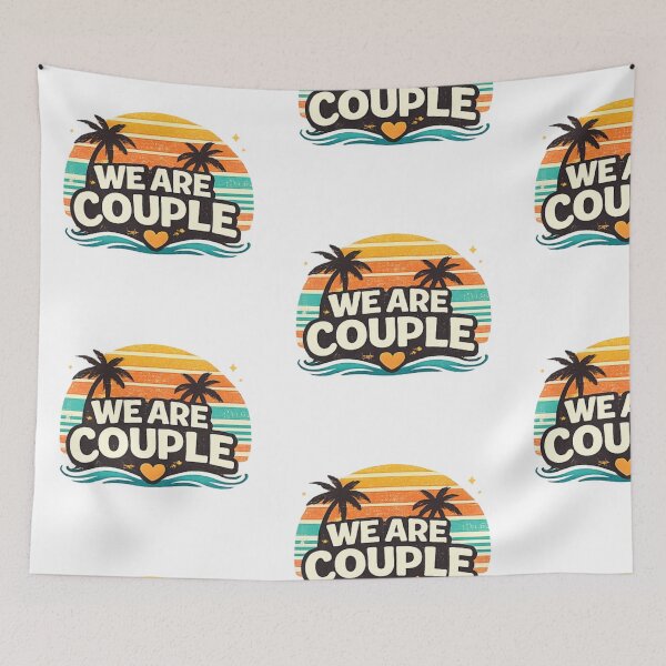 Item preview, We are Couple Typography Design 2 designed and sold by Swati's Digital Den.