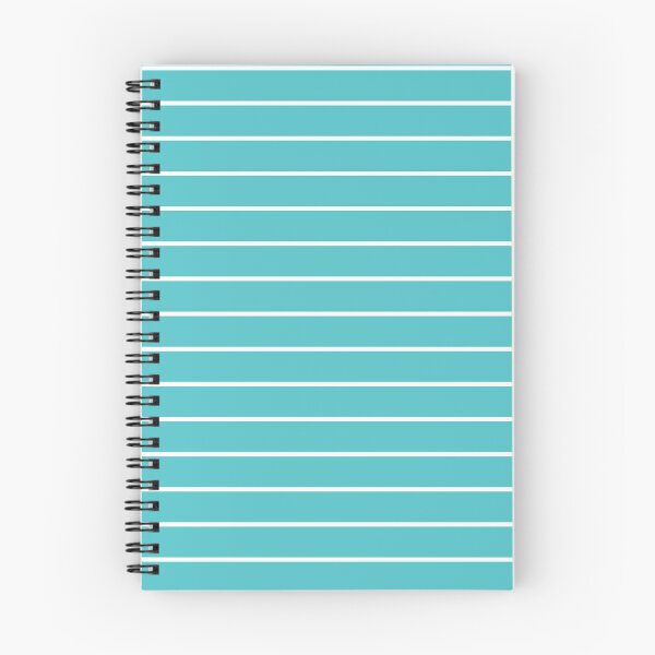 Item preview, Aqua And White horizontal Pinstripes Pattern designed and sold by pattern-archive.