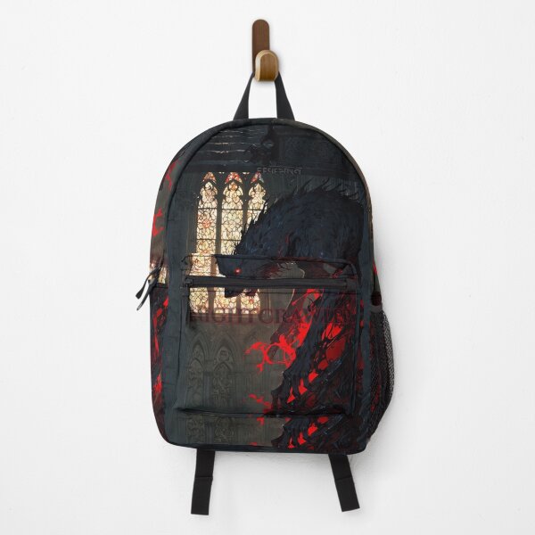 Item preview, Dark Sacred Wolf Crawls Through Gothic Cathedral Night designed and sold by GeoWhimsy Studio.
