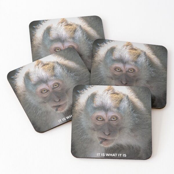 Item preview,  It Is What It Is Monkey Meme Funny Relatable Sticker Sarcastic Animal Humor Gift designed and sold by WildFrameNature.