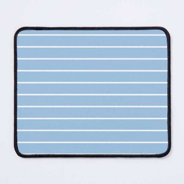 Item preview, Baby Blue And White horizontal Pinstripes Pattern designed and sold by pattern-archive.