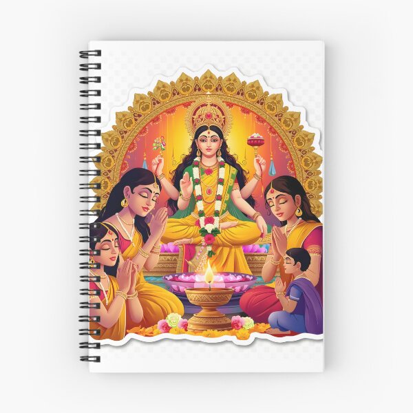 Item preview, Goddess Skandamata Sticker designed and sold by Teewave-Ashish.