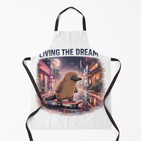 Item preview, LIVING THE DREAM - Deadpan Humor Platypus designed and sold by sabily.