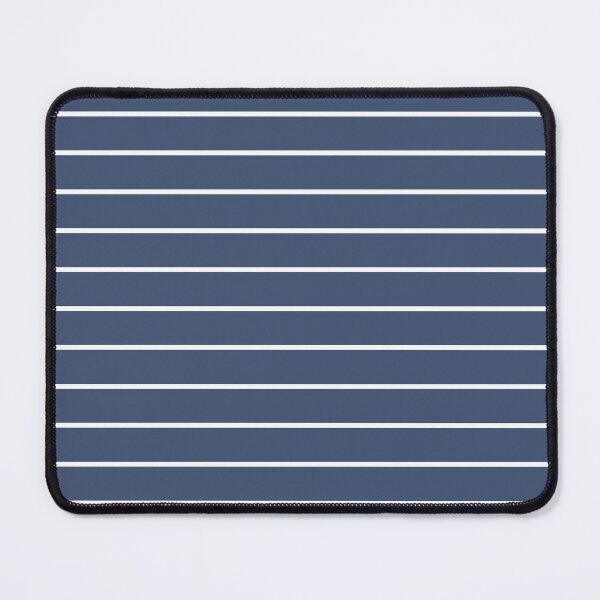 Item preview, Blue And White horizontal Pinstripes Pattern designed and sold by pattern-archive.
