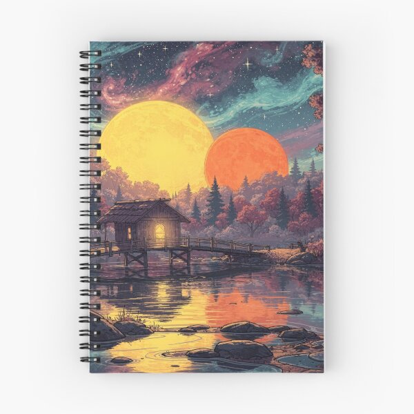 Item preview, Where Two Moons Watch the Water Sleep designed and sold by Anvc-Art.