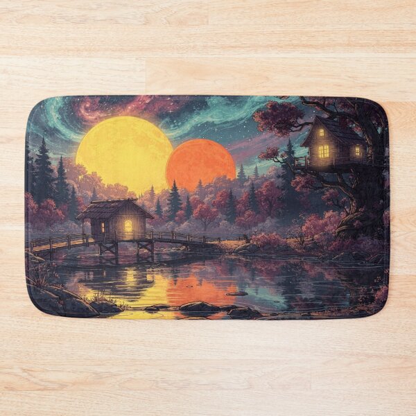 Item preview, Where Two Moons Watch the Water Sleep designed and sold by Anvc-Art.