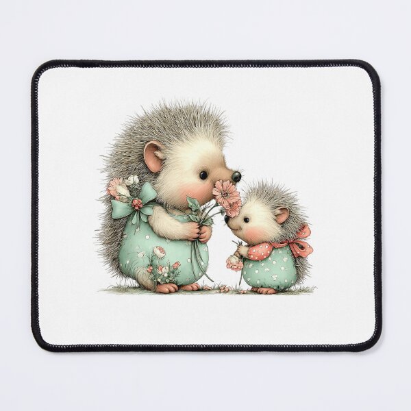 Item preview, Adorable Mother's Day Hedgehog Mom and Baby Art designed and sold by lojadpop.