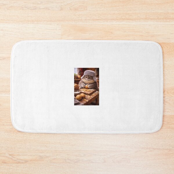 Item preview, Winter Cat Peeling Potatoes designed and sold by LovelyCatGalaxy.