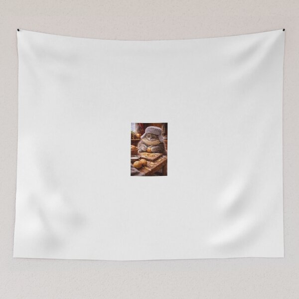 Item preview, Winter Cat Peeling Potatoes designed and sold by LovelyCatGalaxy.