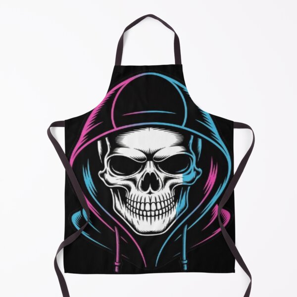 Item preview, Skull in Neon Hoodie Cool designed and sold by DailySparks.