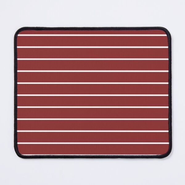Item preview, Brick Red And White horizontal Pinstripes Pattern designed and sold by pattern-archive.
