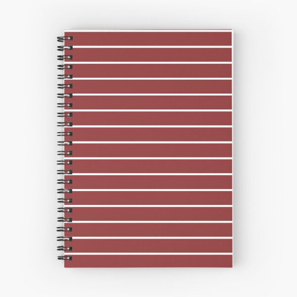 Item preview, Brick Red And White horizontal Pinstripes Pattern designed and sold by pattern-archive.