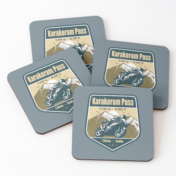 Item preview, Karakoram Pass Karakoram Range China Biker Badge designed and sold by CynthiaGraphics.