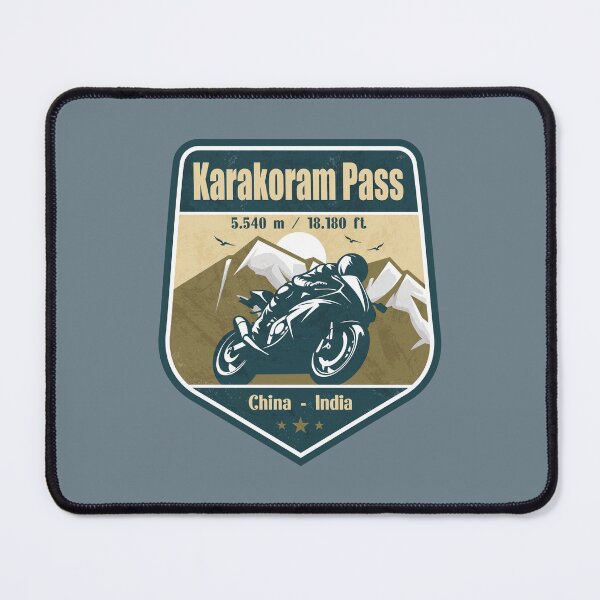 Item preview, Karakoram Pass Karakoram Range China Biker Badge designed and sold by CynthiaGraphics.