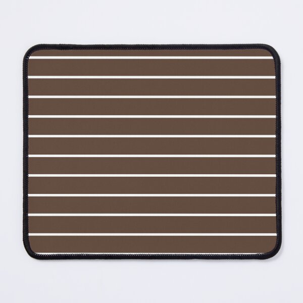 Item preview, Brown And White horizontal Pinstripes Pattern designed and sold by pattern-archive.